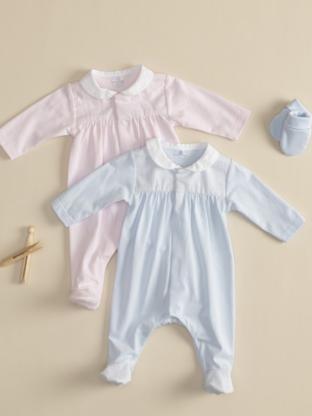 Babygrow with rounded collar