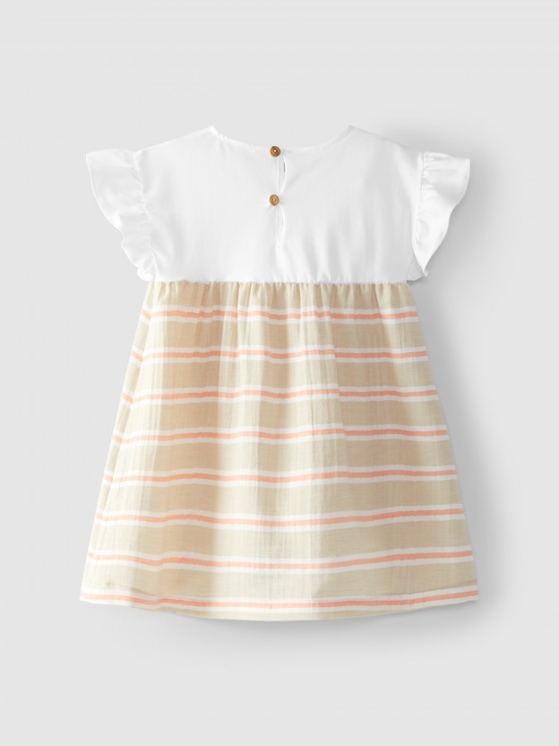 Striped muslin Dress