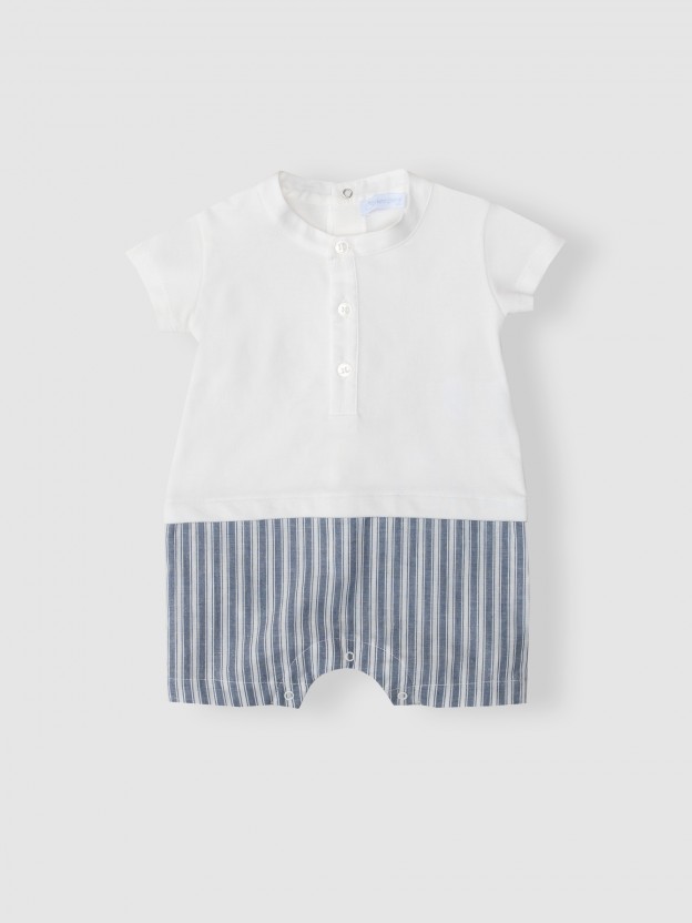2-in-1 polo shirt and shorts set