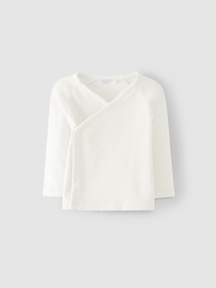 Organic cotton crossed undershirt