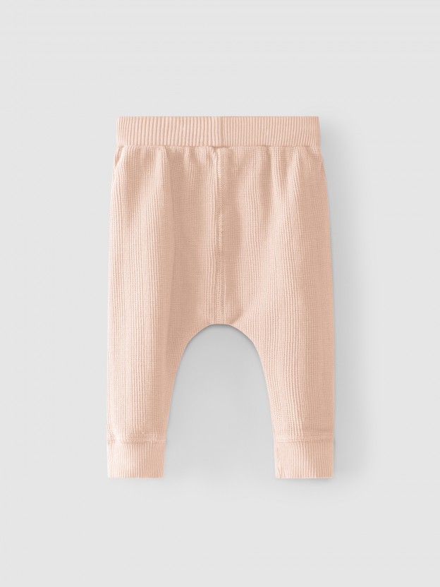 Pantalon coton textur