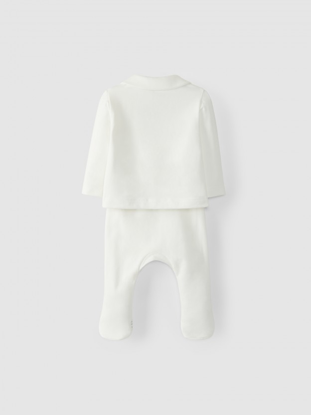 Two-piece striped set Two-piece striped set