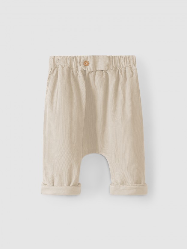 Micro-corduroy pants