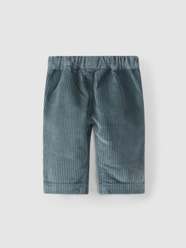 Pantalon en velours côtelé avec poches