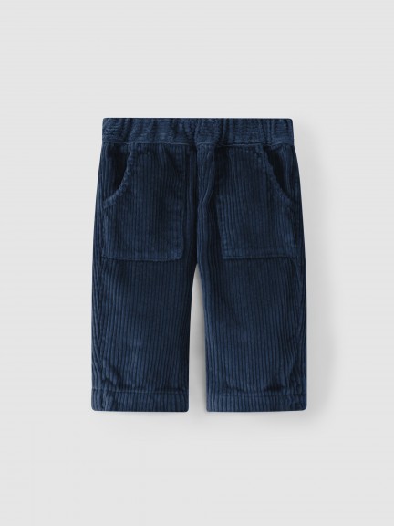 Corduroy pants with pockets