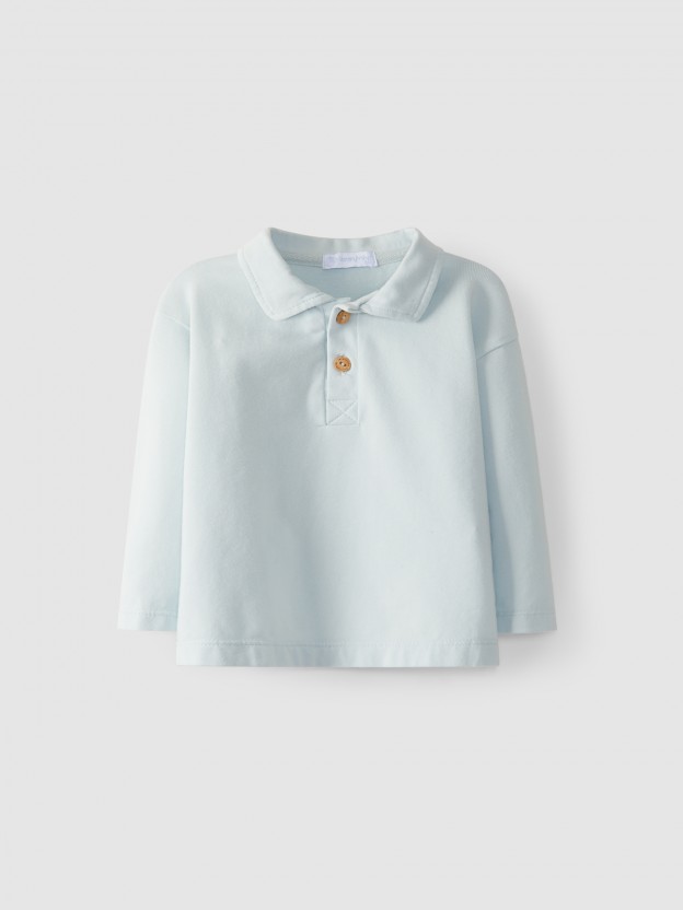 Longsleeve with pointy collar