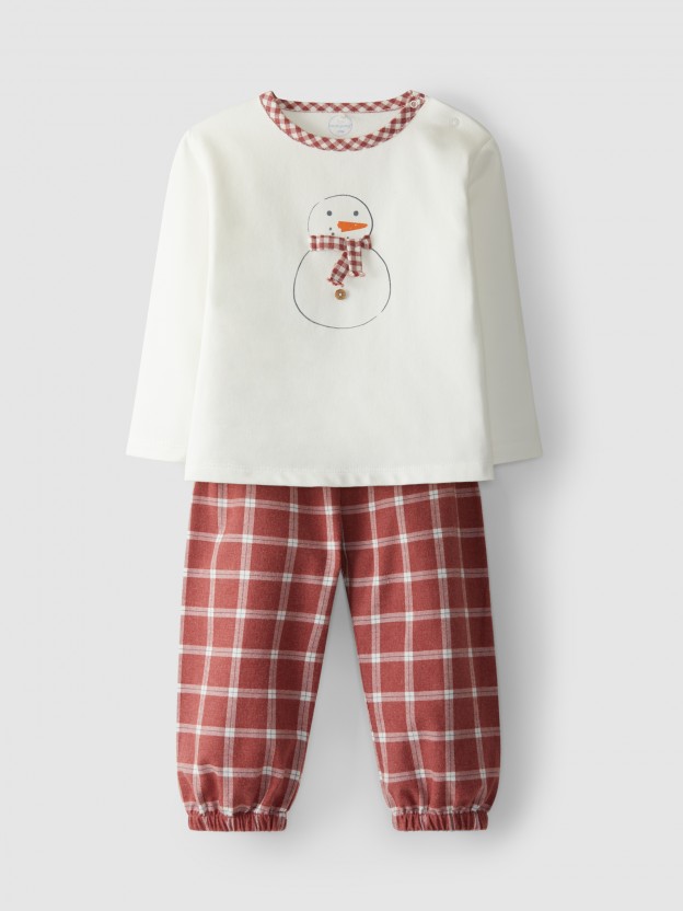 Pijama Natal decote redondo