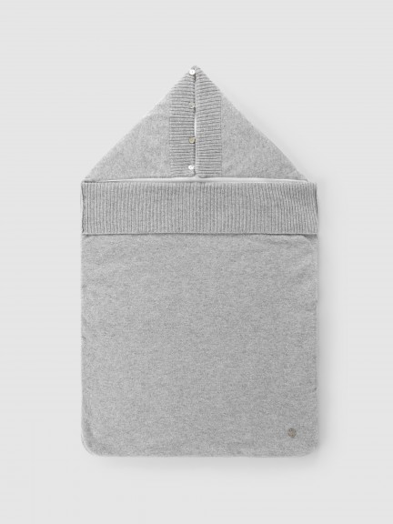 Couverture-sac tricotée