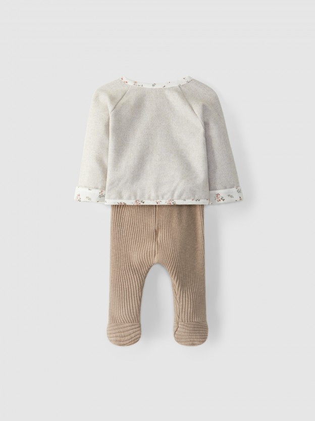 Kit pull croisé et pantalon Kit pull croisé et pantalon