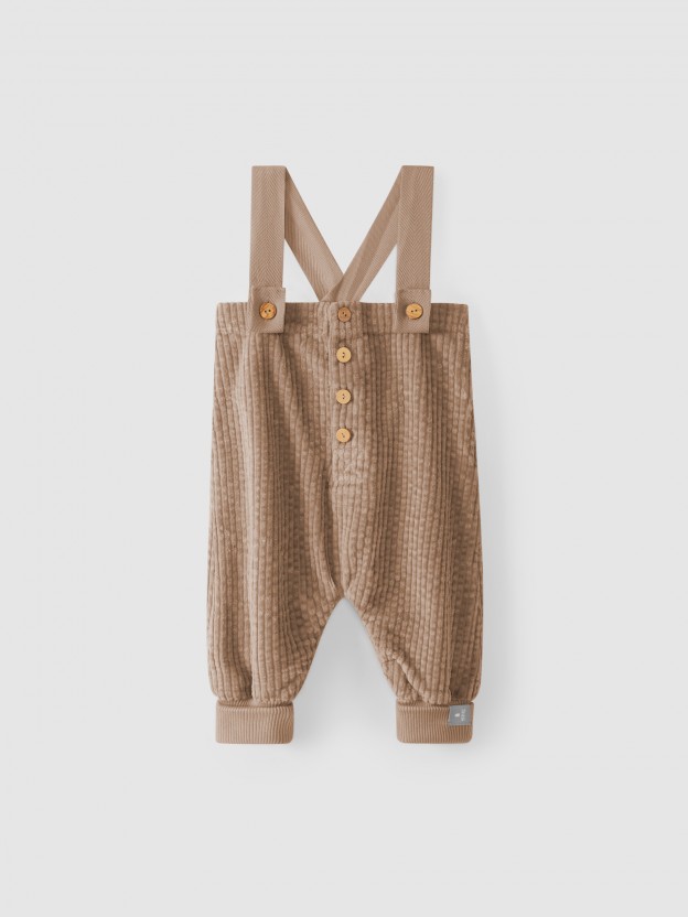Wide wale corduroy dungarees