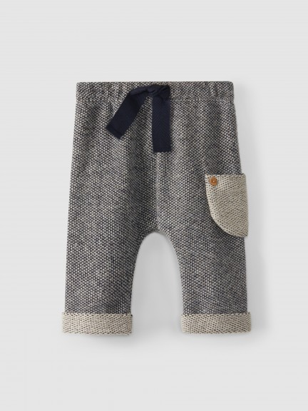 Pantalon en maille texturée