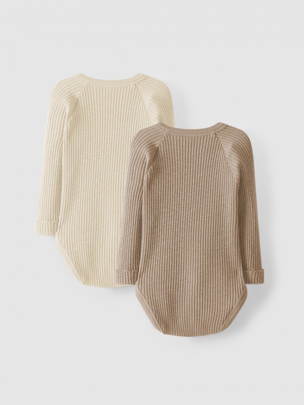 Set of two crossover bodysuits Set of two crossover bodysuits