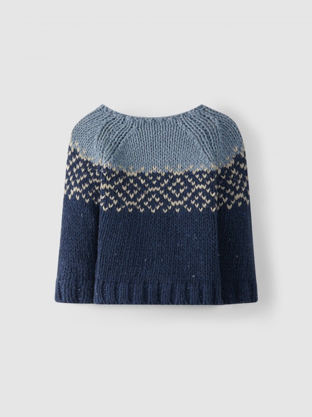 Pull tricoté jacquard