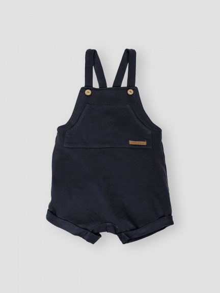 Jardineiras felpa com bolso
