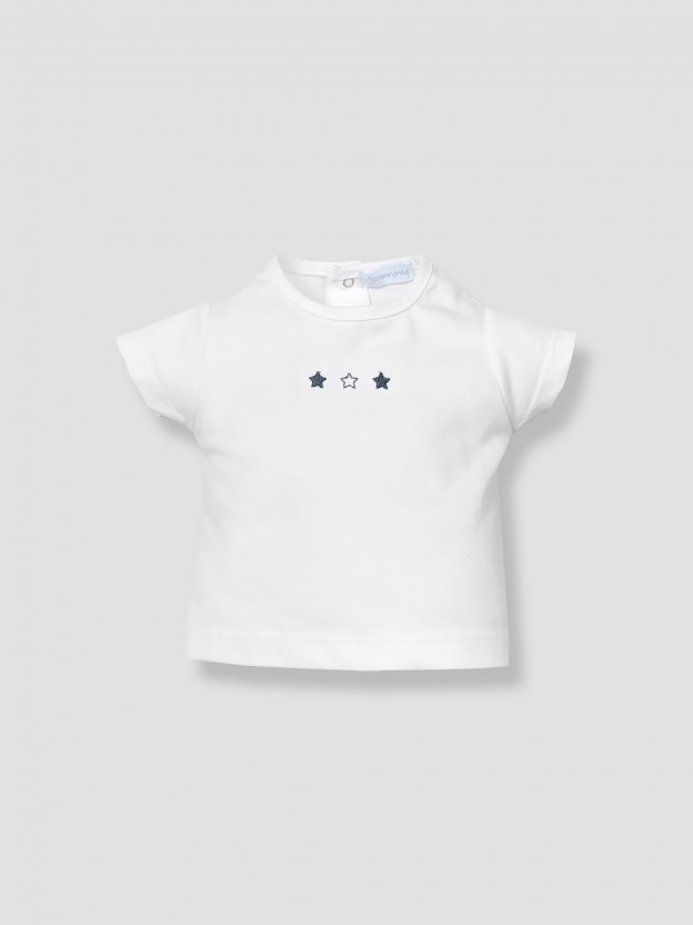 Embroidered stars T-shirt