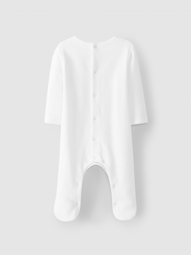 Babygrow veludo sem gola