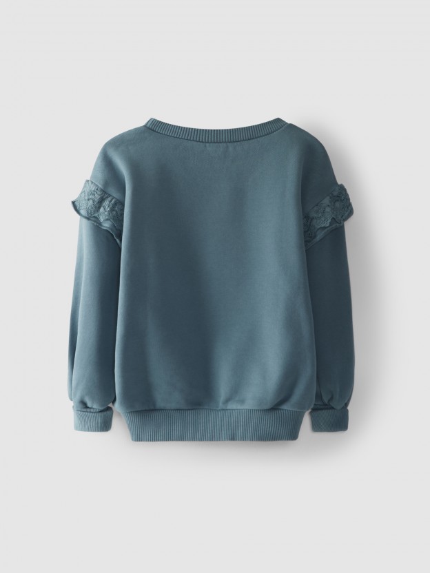 Sweatshirt avec détail brodé