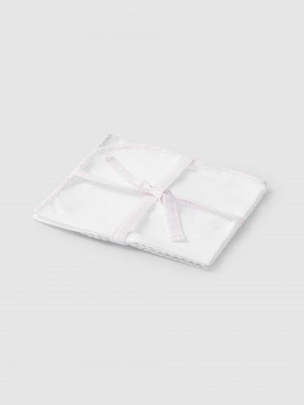 Pack of two vichy burping cloths