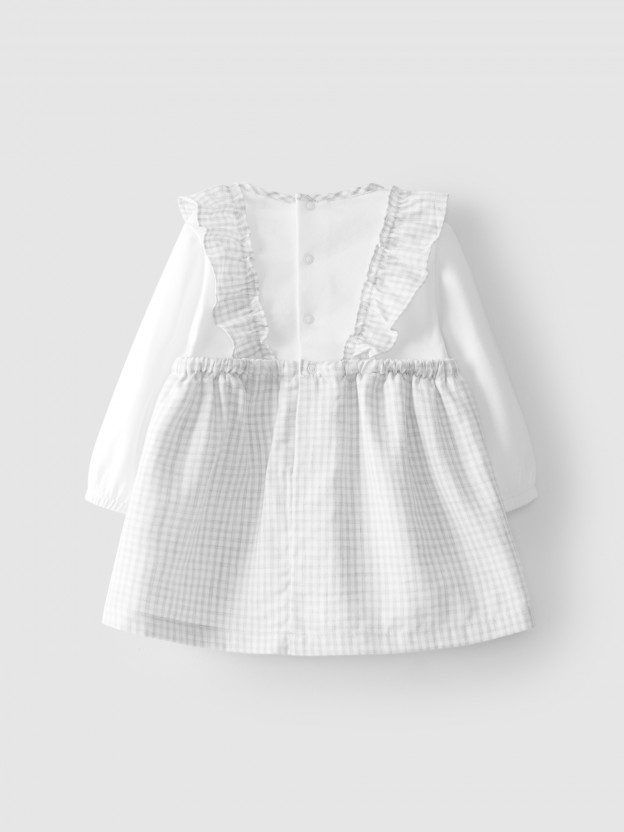 Two-in-one vichy Dress