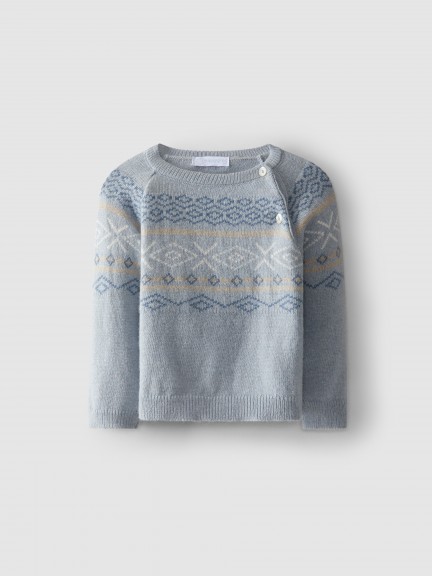 Jacquard-knit jumper