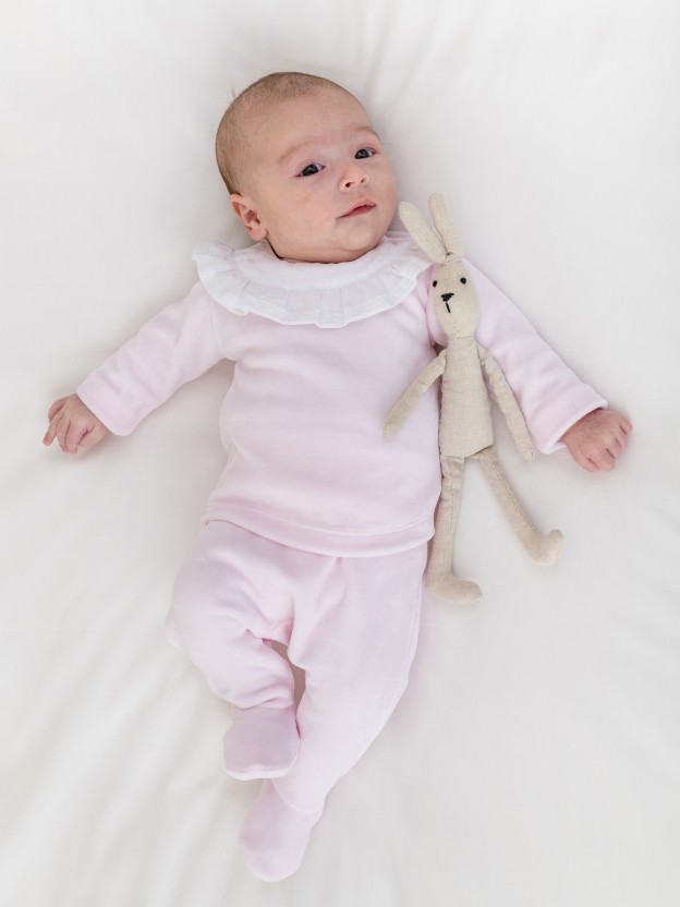 Two-piece ruffle embroidered star set Two-piece ruffle embroidered star set