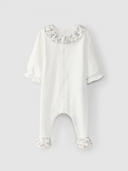Babygrow com gola floral