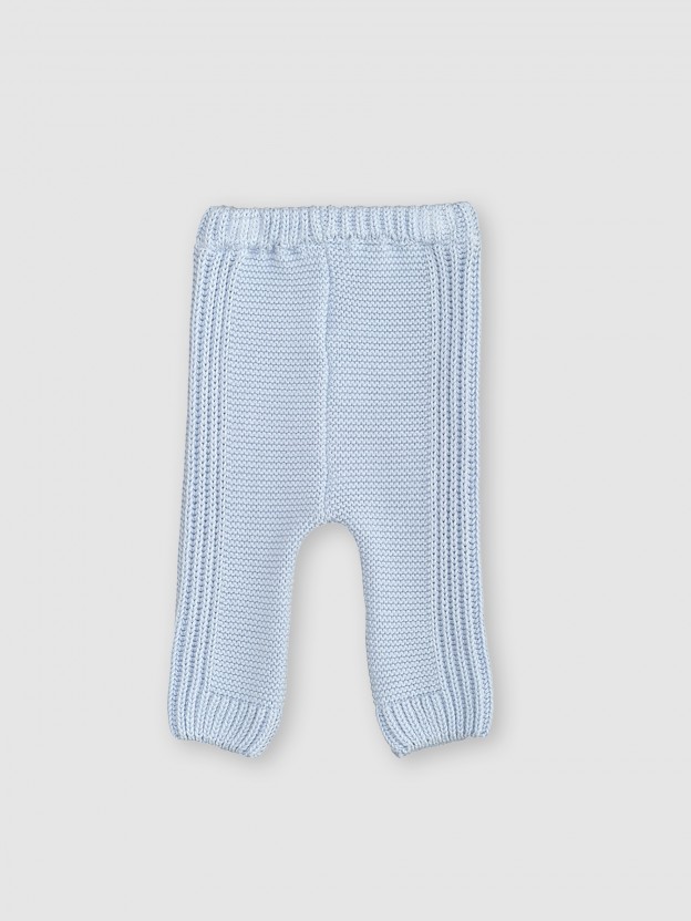 Pantalon en maille tricote