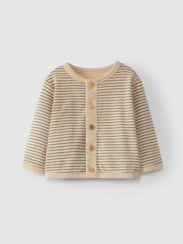 Jacket organic cotton double jersey