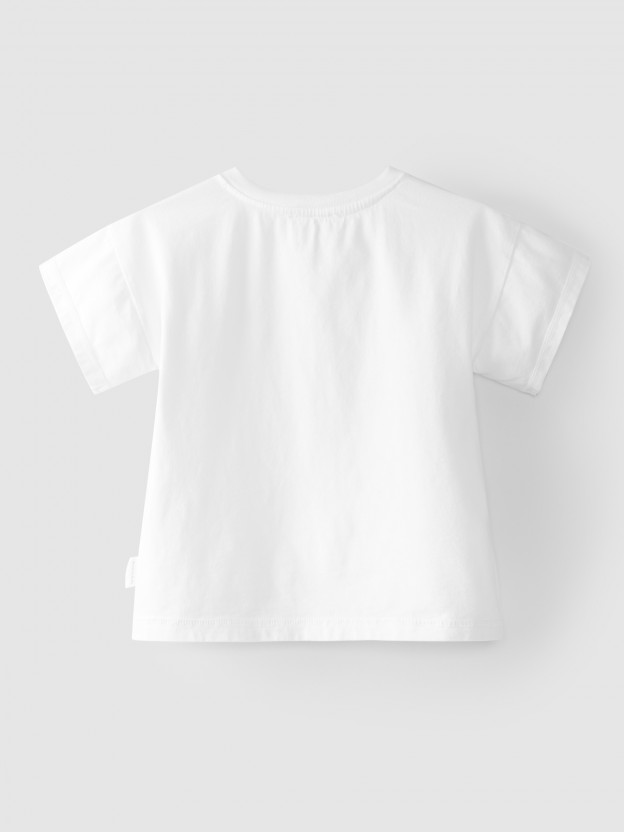 T-shirt uni en coton