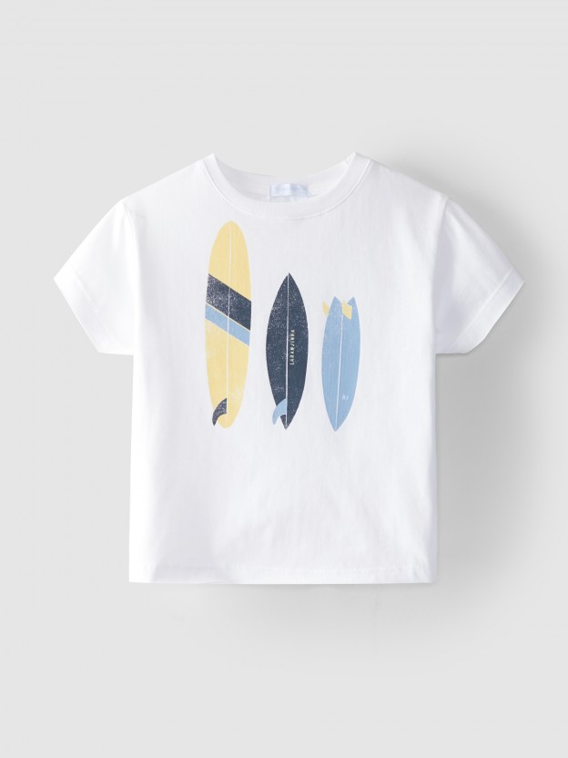 T-shirt planches de surf