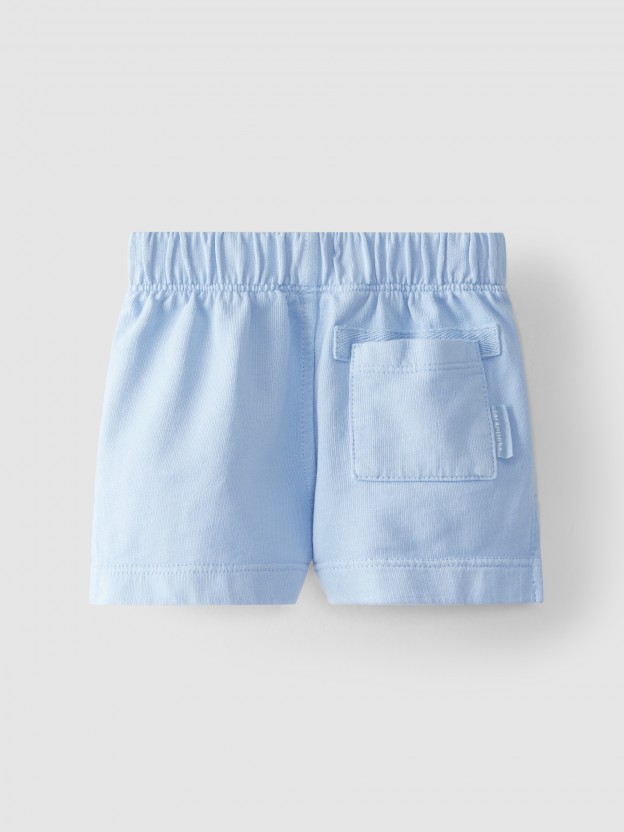 Plush pull-up shorts