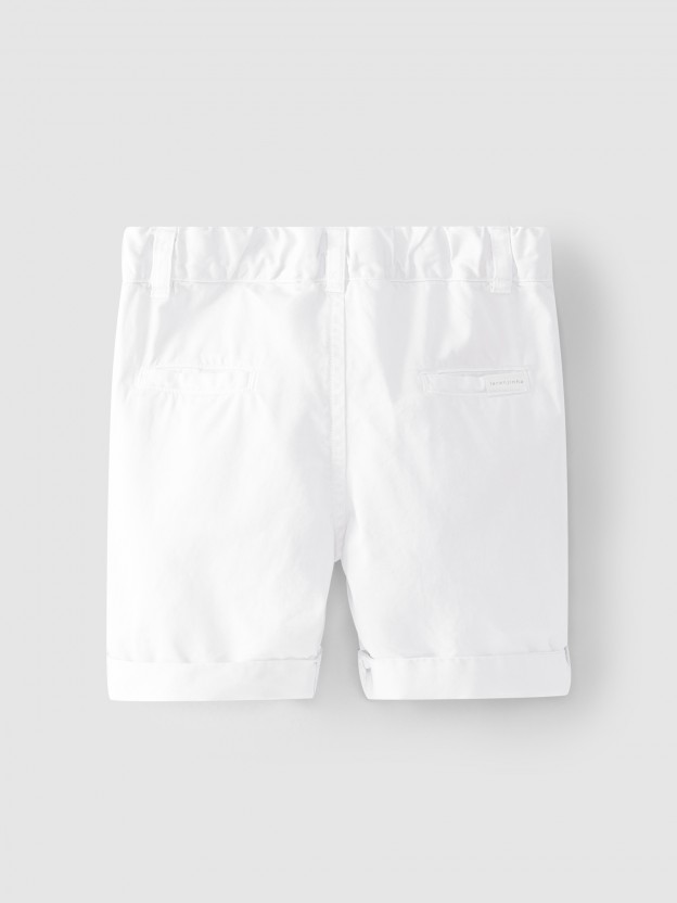 Shorts plain in twill