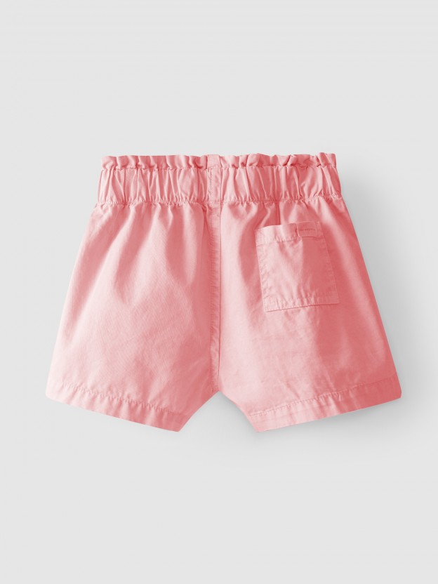Pantalones cortos con cinta lateral decorativa
