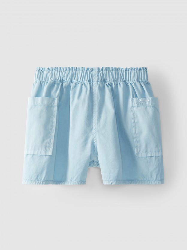 Pantalones cortos pull-up sarga