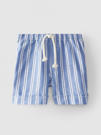 Pantalones cortos rayas con cordón