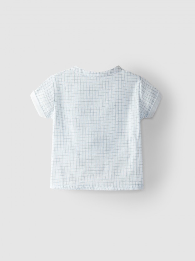 Shirt plaid organic cotton