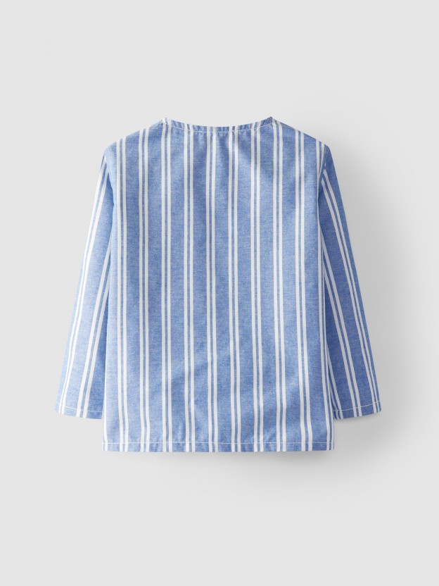 Shirt stripes recycled and organic cotton