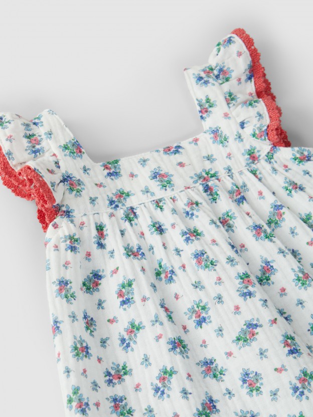 Dress floral organic cotton