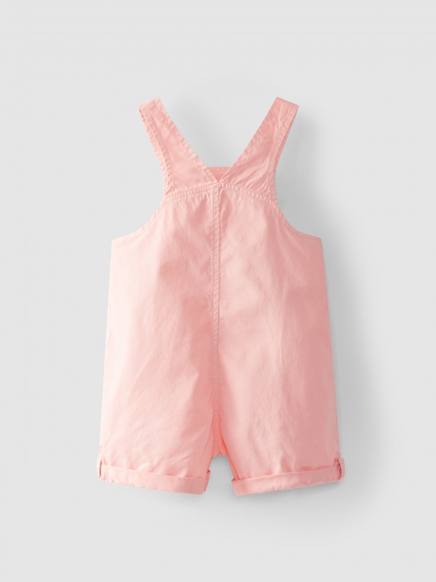 Dungarees with decorative ribbon