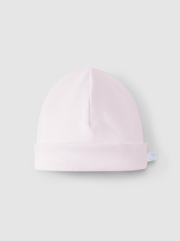 Gorro liso com dobra Gorro liso com dobra