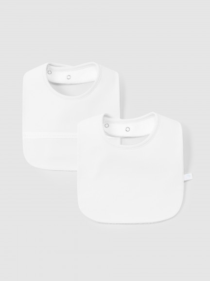 2-pack bibs with silhouette