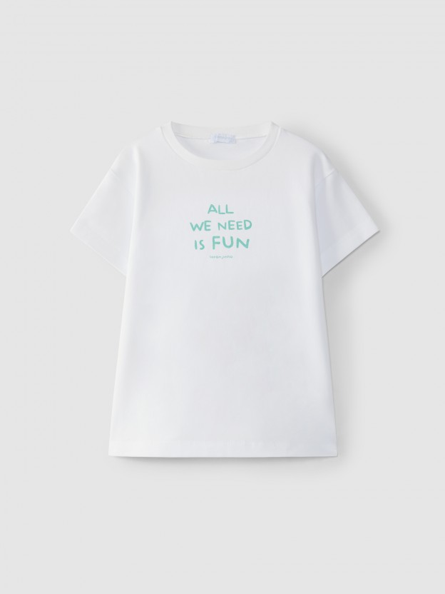 T-shirt " All we need is fun"
