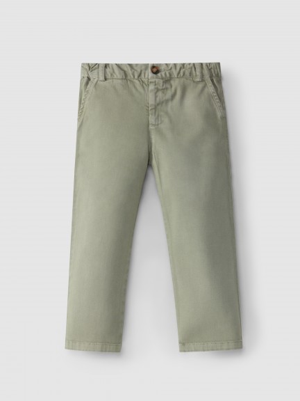 Serje pants with four pockets.