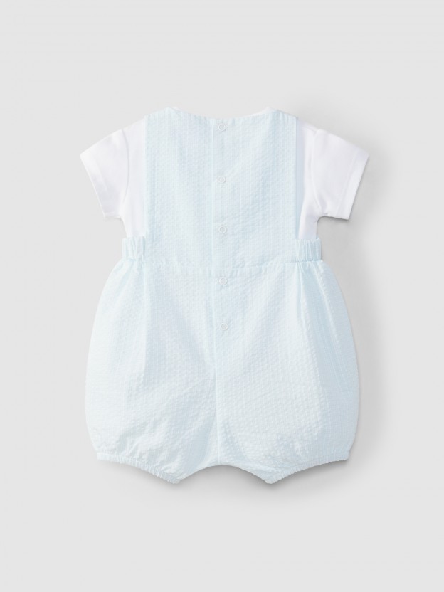 Dungarees vichy with T-Shirt