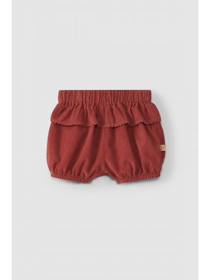 Pantalones cortos pull-up con volante