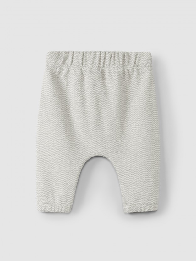 Herringbone knit pants