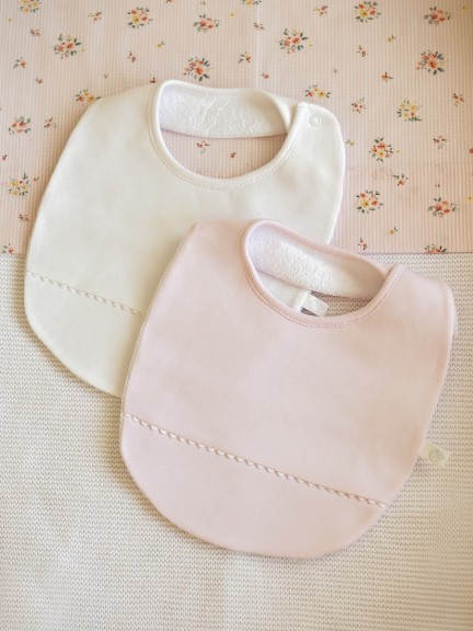 Pack of two plain bibs