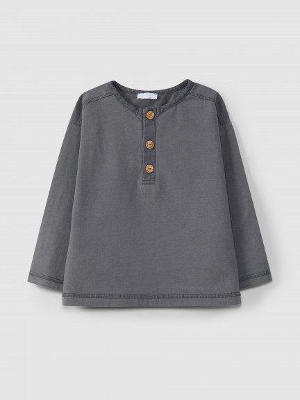 Plain longsleeve with elbow patches