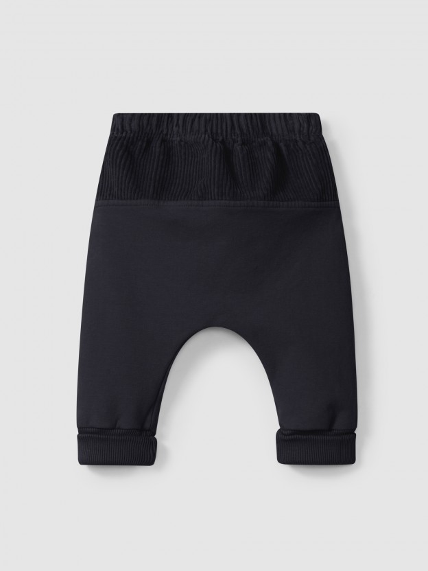 Plush pull-up pants