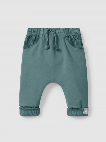 Plush pull-up pants